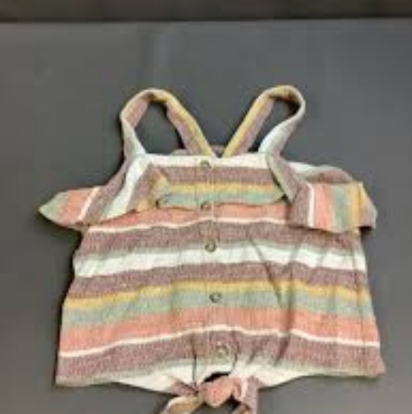 Madewell Texture & Thread Cropped Ruffle Tank - Picture 2 of 7